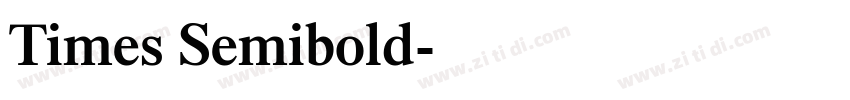 Times Semibold字体转换 Times Semibold字体转换